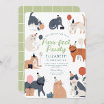 Funny Cats cute Purrfect Birthday Party  Invitation<br><div class="desc">Cute Colorful Cats Purrfect Birthday Party</div>