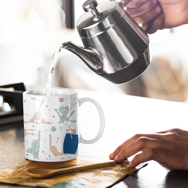 Funny Cats in a Cute Style Coffee Mug (Creator Uploaded)