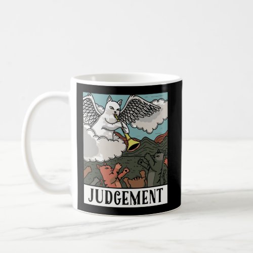 Funny Cats Judgement Tarot Card Men Women Coffee Mug
