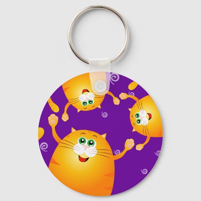 Funny cats, keychain (Front)