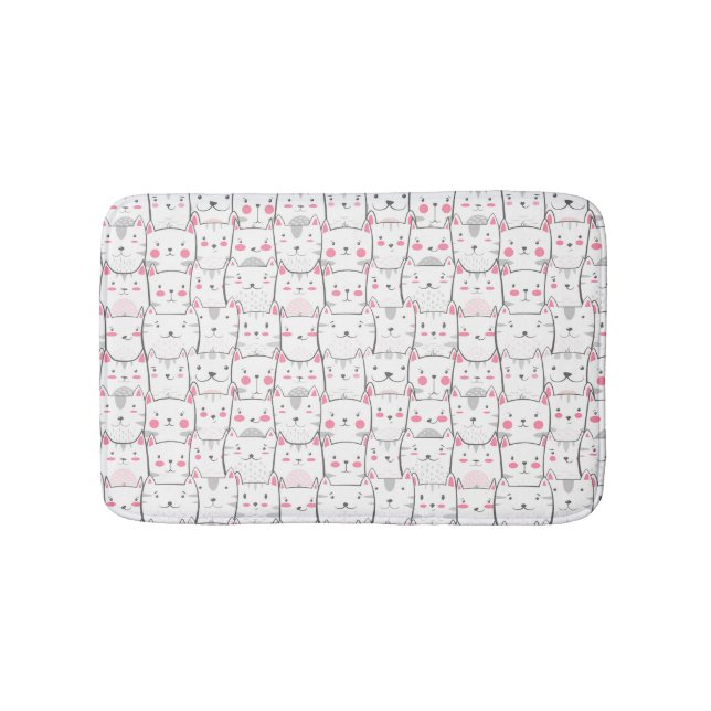 Funny Cats Kitten Kittens Cat Bath Mat (Front)