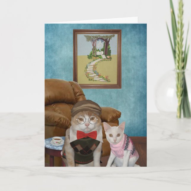 Funny Cats/Kitties Father's Day Card (Front)