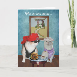 Funny Cats/Kitties Valentine/Anniversary Holiday Card