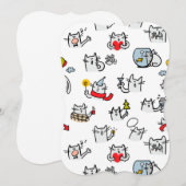 Funny cats, milk and magic. (Front/Back)
