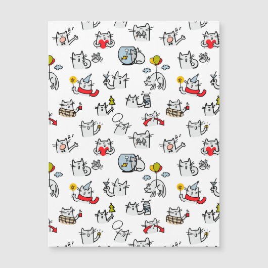 Funny cats, milk and magic. (Front)