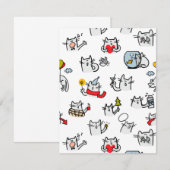 Funny cats, milk and magic. (Front/Back)