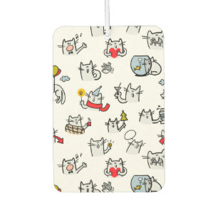Funny cats, milk and magic. air freshener