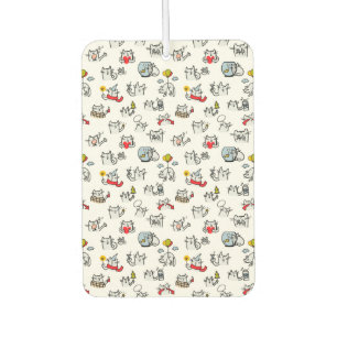 Funny cats, milk and magic. air freshener