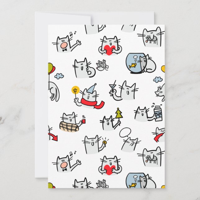 Funny cats, milk and magic. announcement (Front)