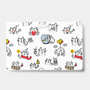 Funny cats, milk and magic. badge