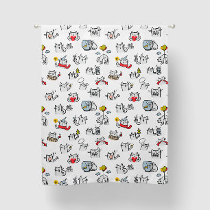 Funny cats, milk and magic. blackout curtains