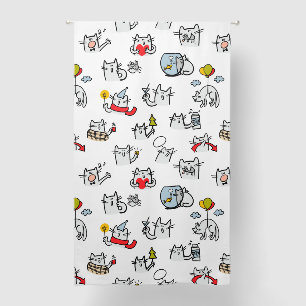 Funny cats, milk and magic. blackout curtains