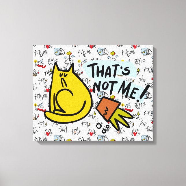 Funny cats, milk and magic. canvas print (Front)