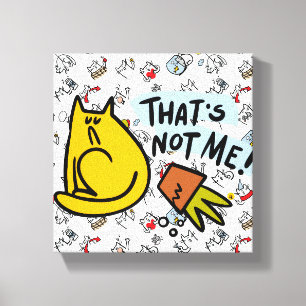 Funny cats, milk and magic. canvas print
