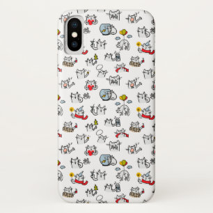 Funny cats, milk and magic. iPhone x case