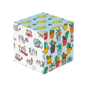 Funny cats, milk and magic cube