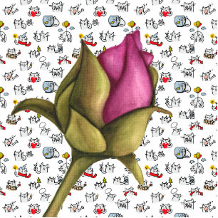 Funny cats, milk and magic. cutout