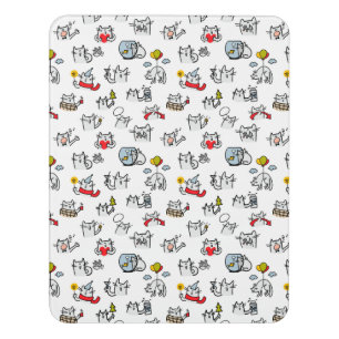Funny cats, milk and magic. door sign