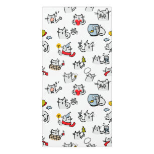 Funny cats, milk and magic. door sign