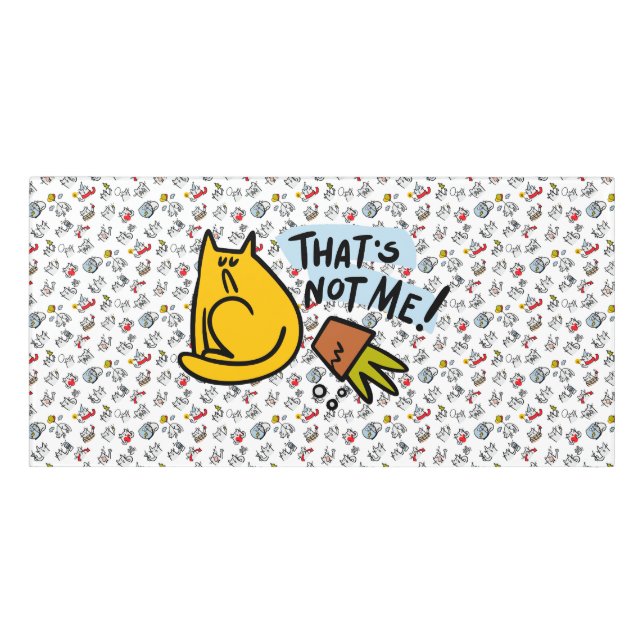 Funny cats, milk and magic. door sign (Classic Front)