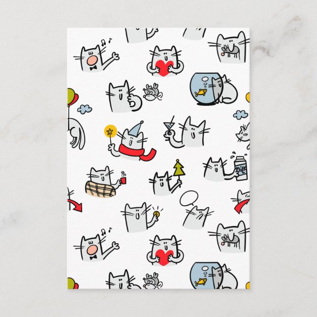 Funny cats, milk and magic. enclosure card (Front)