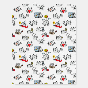 Funny cats, milk and magic. foam board