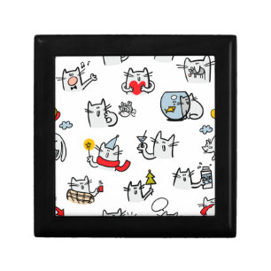 Funny cats, milk and magic. gift box
