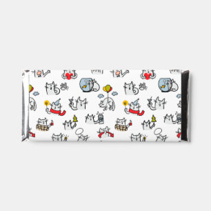 Funny cats, milk and magic. hershey bar favors