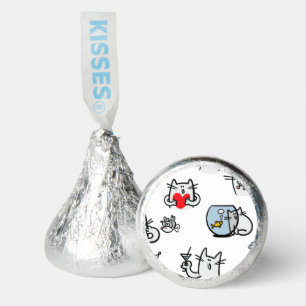 Funny cats, milk and magic. hershey®'s kisses®