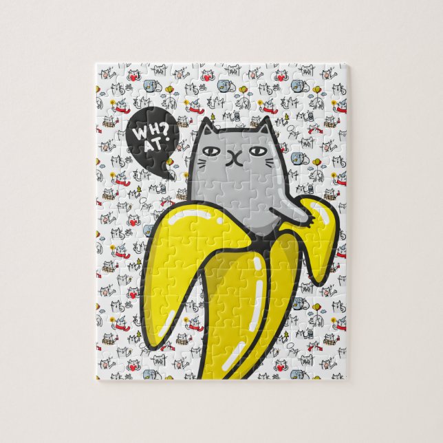 Funny cats, milk and magic. jigsaw puzzle (Vertical)