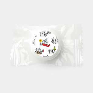 Funny cats, milk and magic. life saver® mints