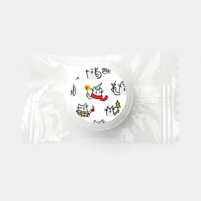 Funny cats, milk and magic. life saver® mints (Front)
