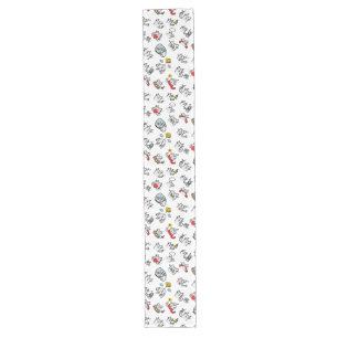 Funny cats, milk and magic. long table runner