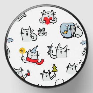 Funny cats, milk and magic. mini candle favors