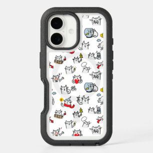 Funny cats, milk and magic. iPhone 16 case