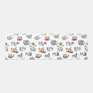 Funny cats, milk and magic. outdoor rug