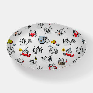 Funny cats, milk and magic. paperweight
