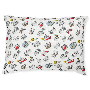 Funny cats, milk and magic. pet bed