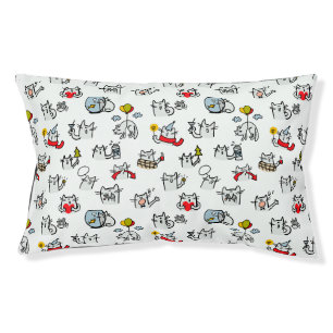 Funny cats, milk and magic. pet bed
