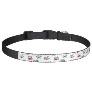 Funny cats, milk and magic. pet collar
