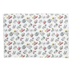 Funny cats, milk and magic. pillow case