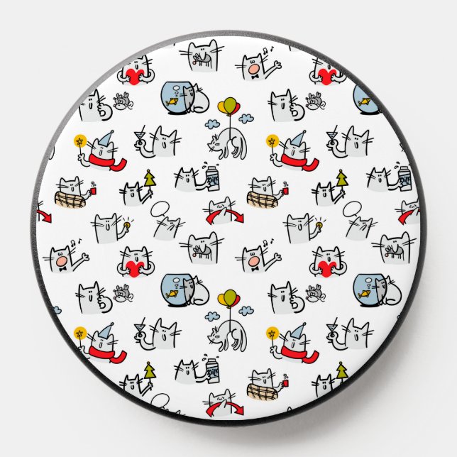 Funny cats, milk and magic. PopSocket (Popsocket)
