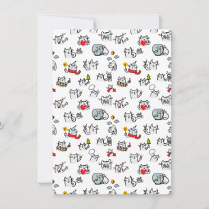 Funny cats, milk and magic. save the date