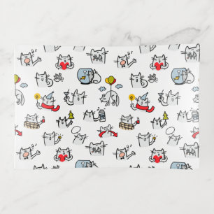 Funny cats, milk and magic. trinket tray