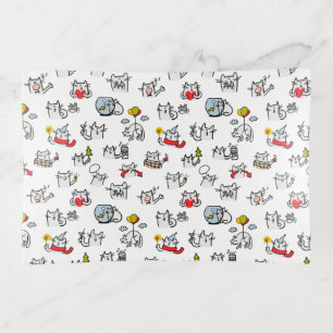Funny cats, milk and magic. trinket tray