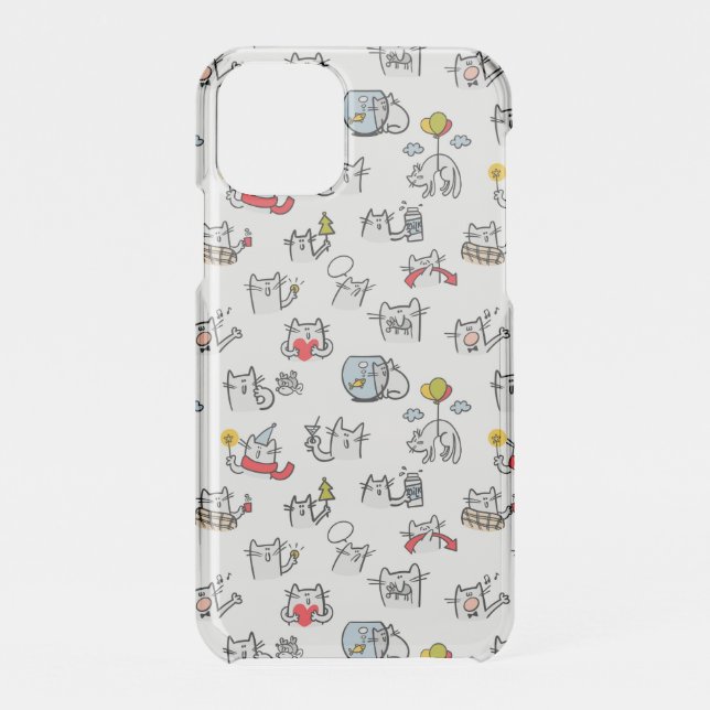 Funny cats, milk and magic. uncommon iPhone case (Back)