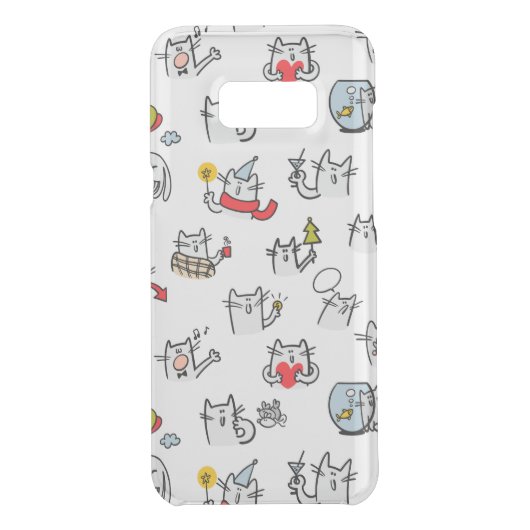 Funny cats, milk and magic. uncommon samsung galaxy case (Back)