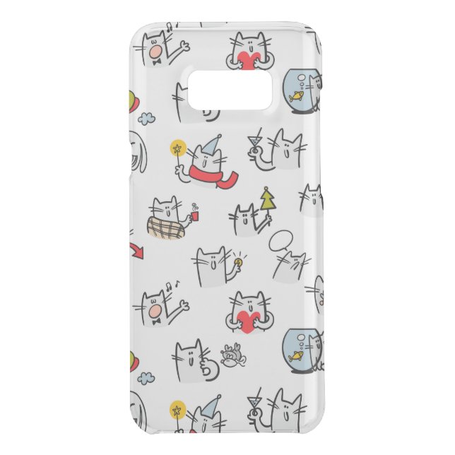 Funny cats, milk and magic. uncommon samsung galaxy case (Back)