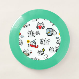 Funny cats, milk and magic. Wham-O frisbee