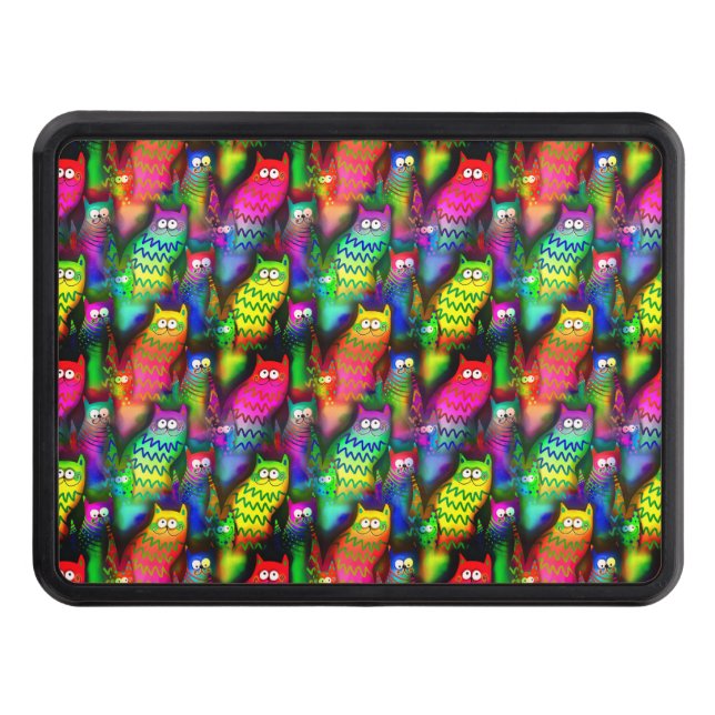 Funny Cats Pattern-54578 Hitch Cover (Front)